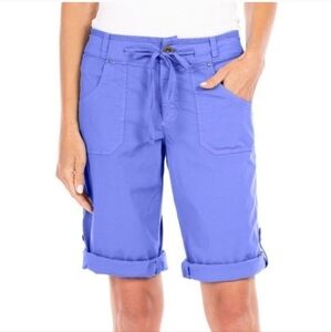 Fresh Produce Ocean Blue Women's Casual Capri Pedal Pusher Shorts